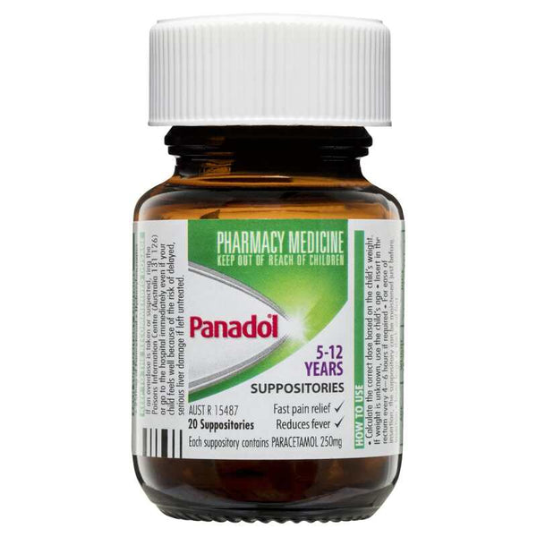 Panadol Suppositories 250mg 20 pk