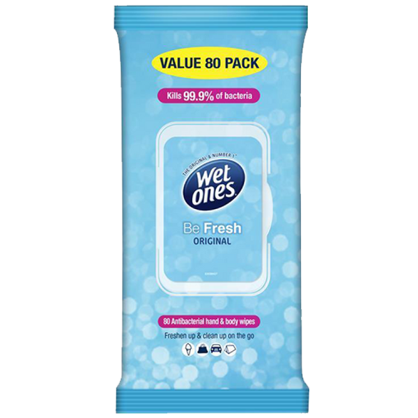 Wet Ones Be Fresh Original Wipes 80