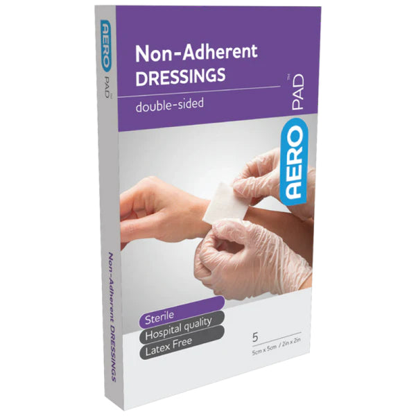 Aero Pad Non-Adherent Dressing 5 x 5cm Box 5