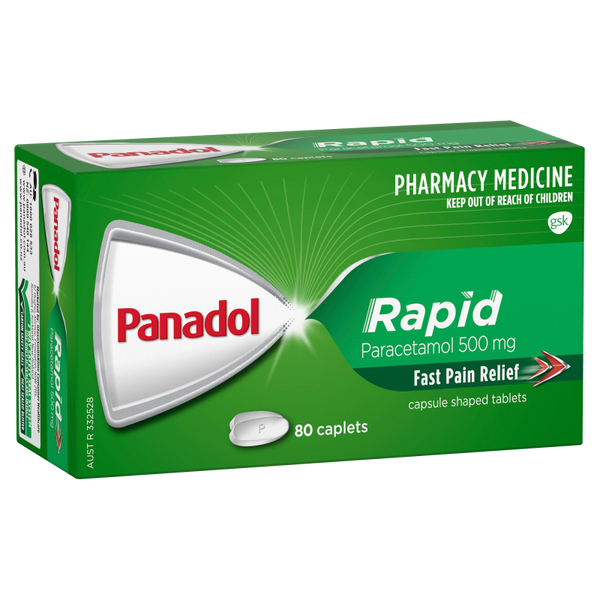 Panadol Rapid 500mg 80 Caplets