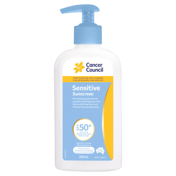 Cancer Council SPF 50+ Sensitive Pump 200ml
