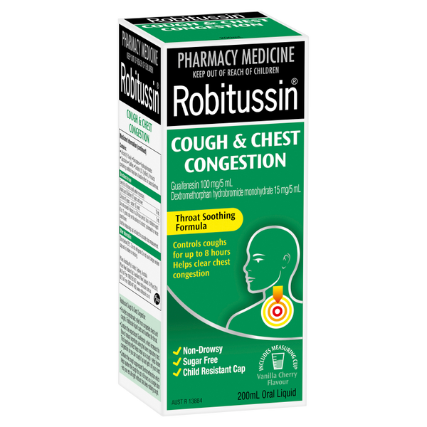 Robitussin Cough and Chest Congestion 200mL