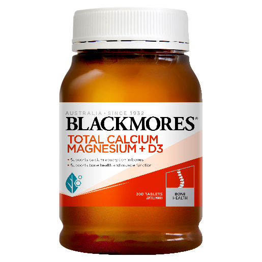 Blackmores Total Calcium Magnesium + D3 Tablets 200