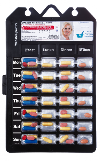Webster Pack File Medication Packing – Michael's Chemist