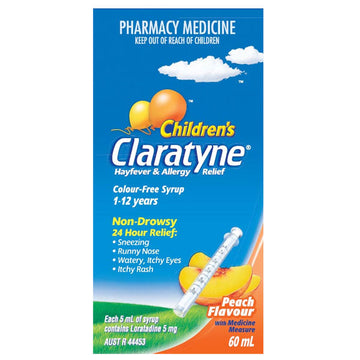 Claratyne Syrup Peach 60mL