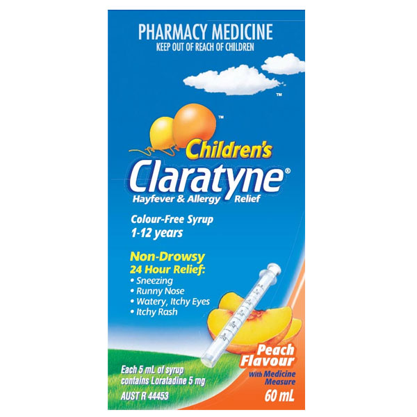 Claratyne Syrup Peach 60mL