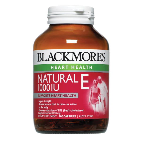 Blackmores Natural E 1000IU Capsules 100