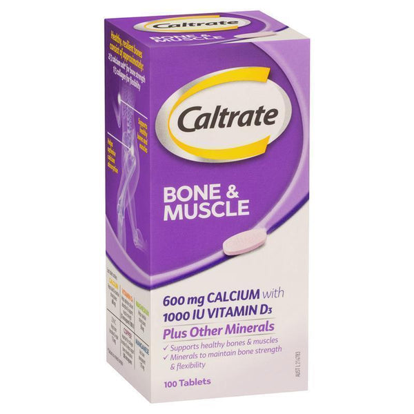 Caltrate Bone And Muscle Health Plus Minerals 100 Tablets