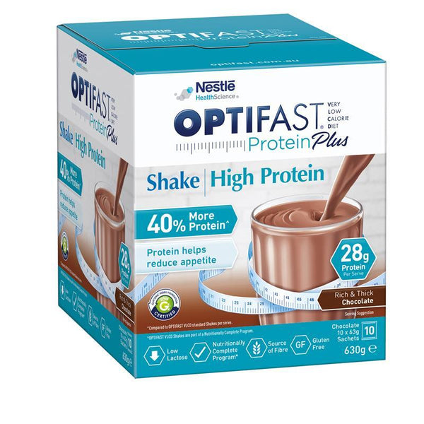 Optifast VLCD Protein Plus Shake Chocolate 63g Sachets 10