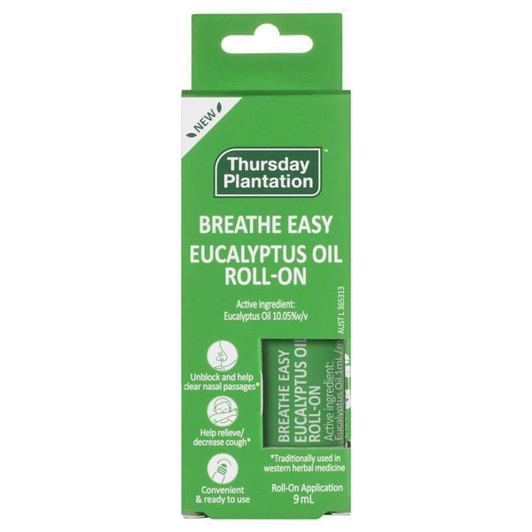 Thursday Plantation Breathe Easy Eucalyptus Oil Roll On 9ml