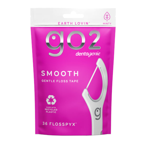 GO2 Dentagenie Smooth Flosspyx Mint 36 Pack