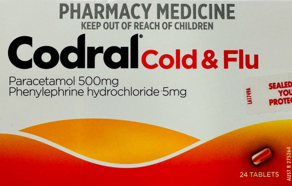 Codral Cold & Flu 24 Tablets (5mg)
