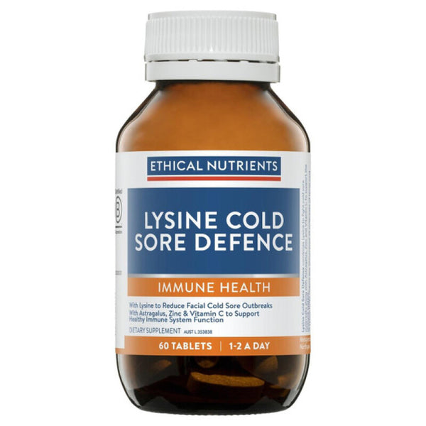 Ethical Nutrients Lysine Viral Cold Sore Defence Tablets 30