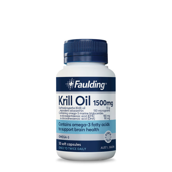 Faulding Krill Oil 1500mg 50 Capsules