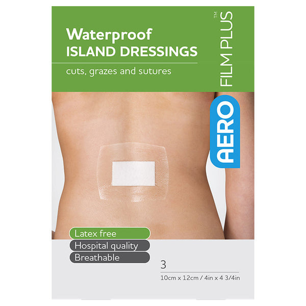 Aero Film Plus Waterproof Island Dressing 10 x 12cm Box 3
