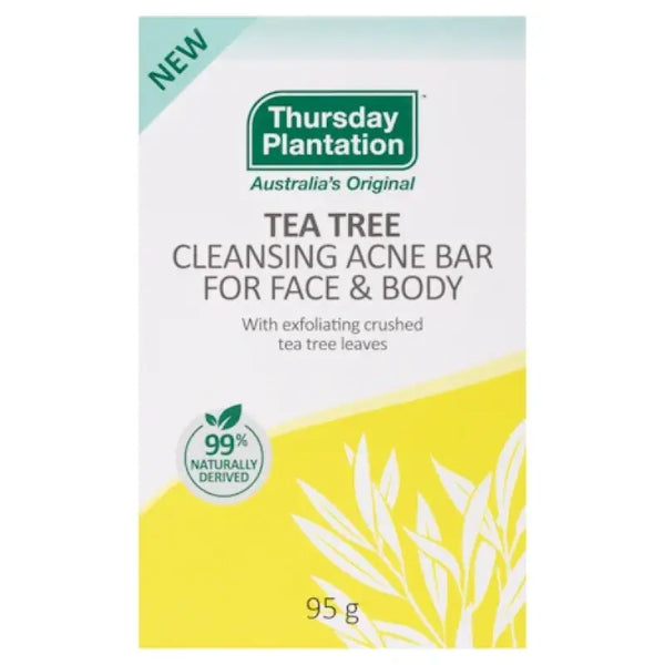 Thursday Plantation Tea Tree Cleansing Acne Bar for Face & Body 95g