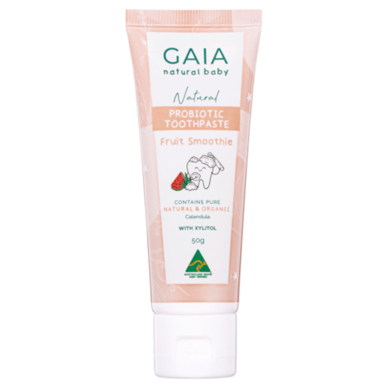 Gaia Natural Baby Probiotic Toothpaste Fruit Smoothie 50g – Michael's ...