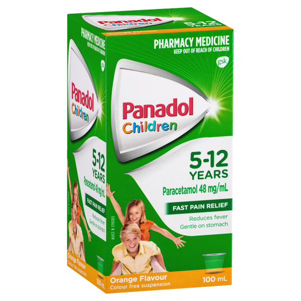 Panadol Children 5-12 Years Orange Flavour 100mL