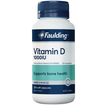 Faulding Vitamin D 1000 IU 200 Capsules
