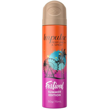 Impulse Festival Summer Aerosol Deodorant Body Spray 75 ml