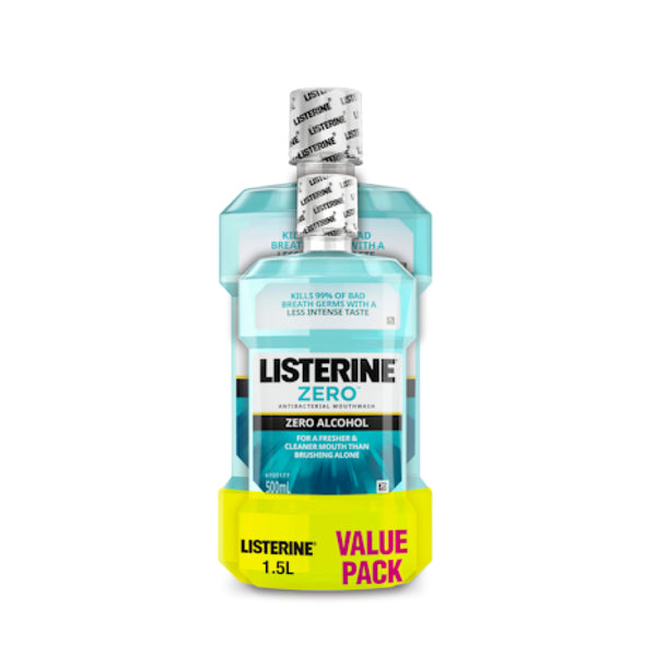 Listerine Zero Alcohol Value Pack 1.5L