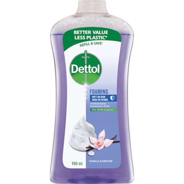 Dettol Foaming Hand Wash Vanilla & Orchid Refill 900mL