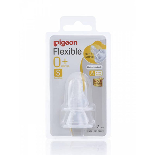 Pigeon Slim Neck Flexible Teat S - 2 Pack