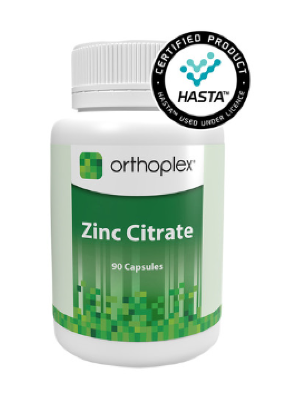 Orthoplex Green Zinc Citrate 90 Capsules