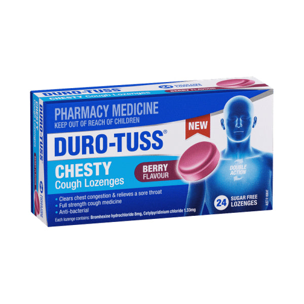 Duro-Tuss Chesty Cough Berry 24 Lozenges