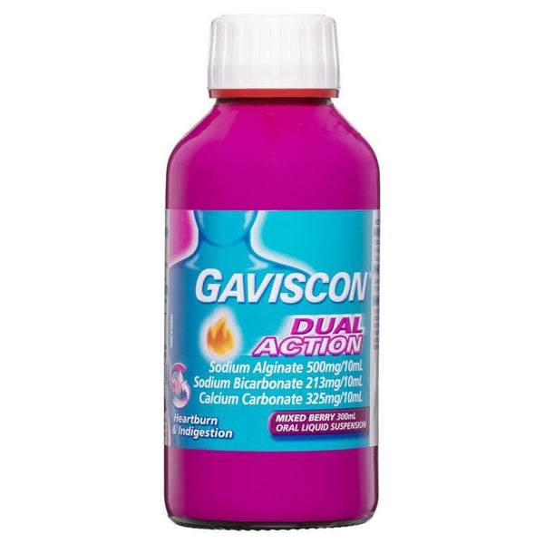 Gaviscon Dual Action Liquid Mixed Berry 300ml