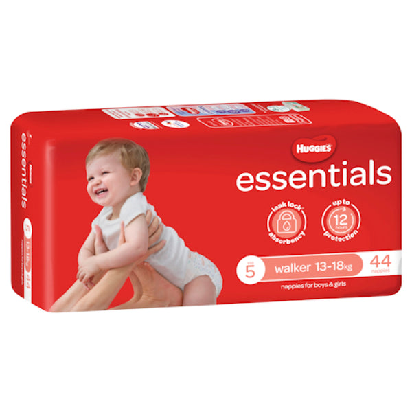 Huggies Essentials Walker Size 5 13-18kg 44 Pack