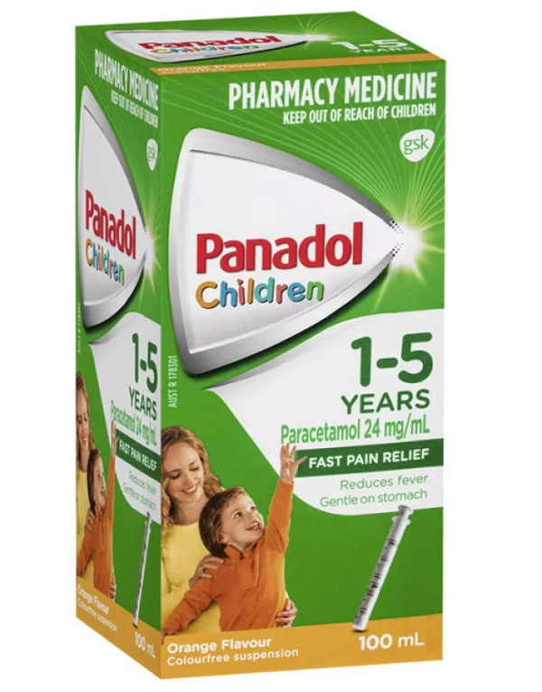 Panadol Children Suspension 1-5 Years Orange 100ml