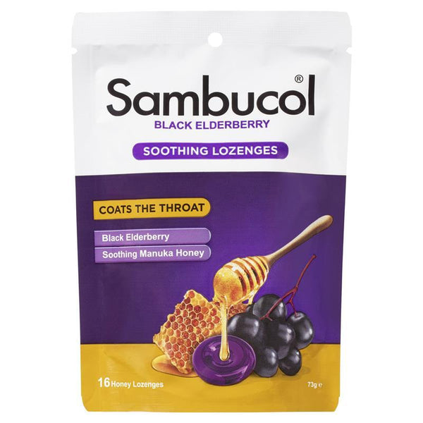 Sambucol Soothing Manuka Honey 16 Lozenges