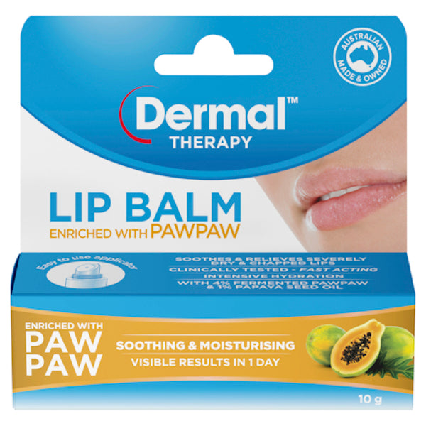 Dermal Therapy Lip Balm Paw Paw 10g