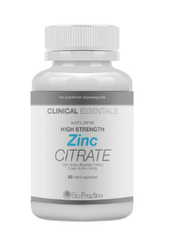 Bio-Practica Clinical Essentials Zinc CITRATE 60 Capsules