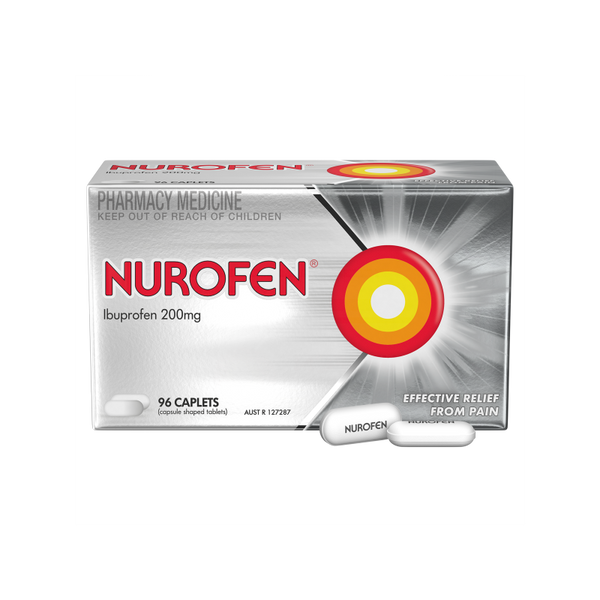 Nurofen 200mg Ibuprofen 96 caplets
