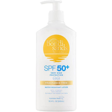 Bondi Sands SPF 50+ Fragrance Free Sunscreen Lotion 500mL