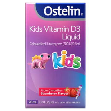 Ostelin Kids Vitamin D Liquid - D3 for Childrens Bone Health & Immune Support - 20mL