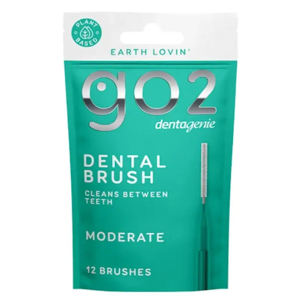 GO2 Dentagenie Dental Brush Moderate 12 Pack