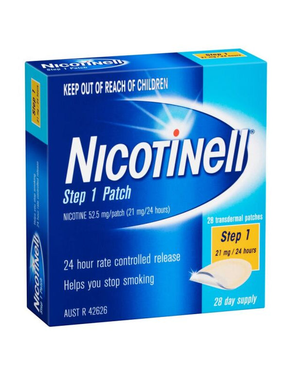 Nicotinell Step 1 Patch 21mg 24 Hours 28 Day Supply