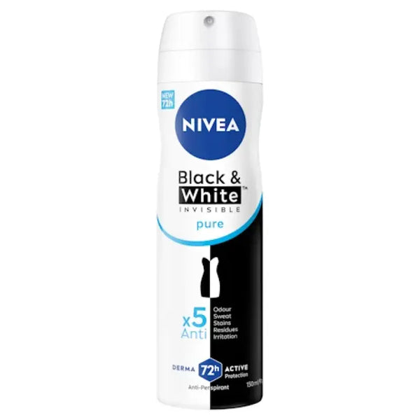 Nivea Black and White Invisible Fresh Deodorant 150mL