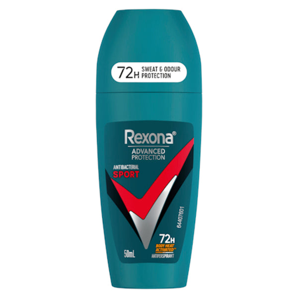 Rexona for Men Antiperspirant Deodorant Roll On Sport Antibacterial 50ml