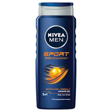 Nivea for Men Sport 3-IN-1 Shower Gel Body Wash 500ml