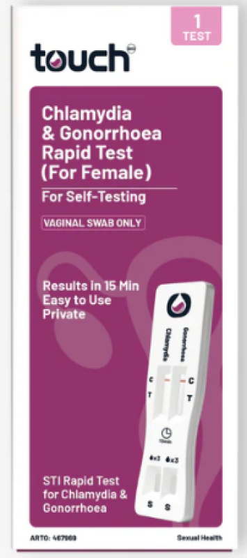 TouchBio Chlamydia and Gonorrhoea Rapid Test (For Female) Test x1