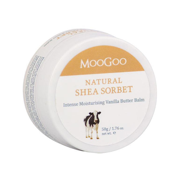 MooGoo Natural Shea Sorbet Intense Moisturising Vanilla Butter Balm 50g