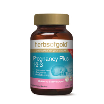 Herbs of Gold Pregnancy Plus 1-2-3 60 vanilla coated tablets