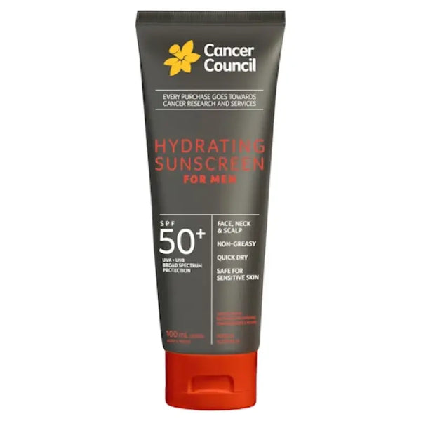 Cancer Council SPF50+ Hydrating Sunscreen For Men 100ml