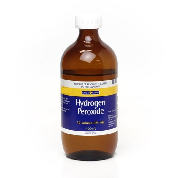 Gold Cross Hydrogen Peroxide 3% w/v 400mL Solution