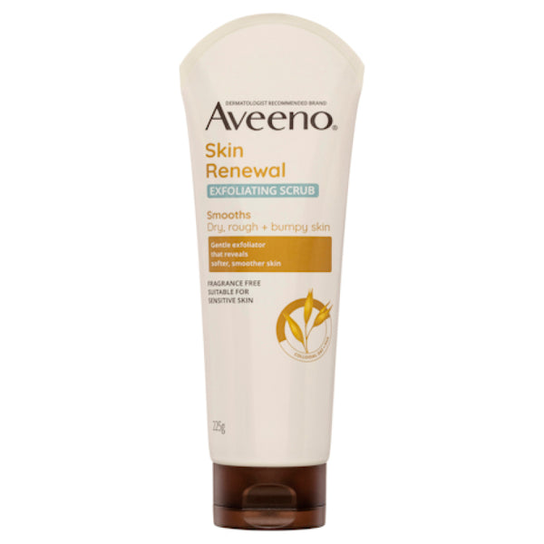 Aveeno Skin Renewal Exfoliating Body Scrub For Dry Skin 225g