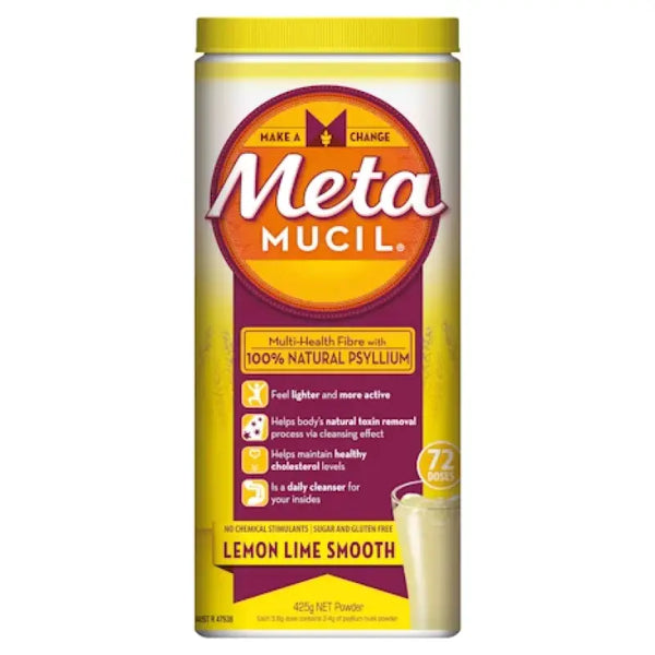 Metamucil Smooth Lemon-Lime Powder 72 Doses